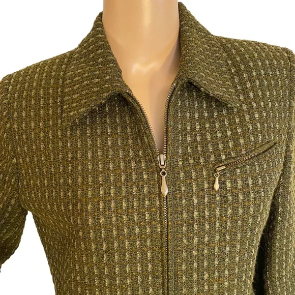 VINTAGE CARLISLE WOOL ZIP JACKET  SZ 4 - Picture 7 of 16